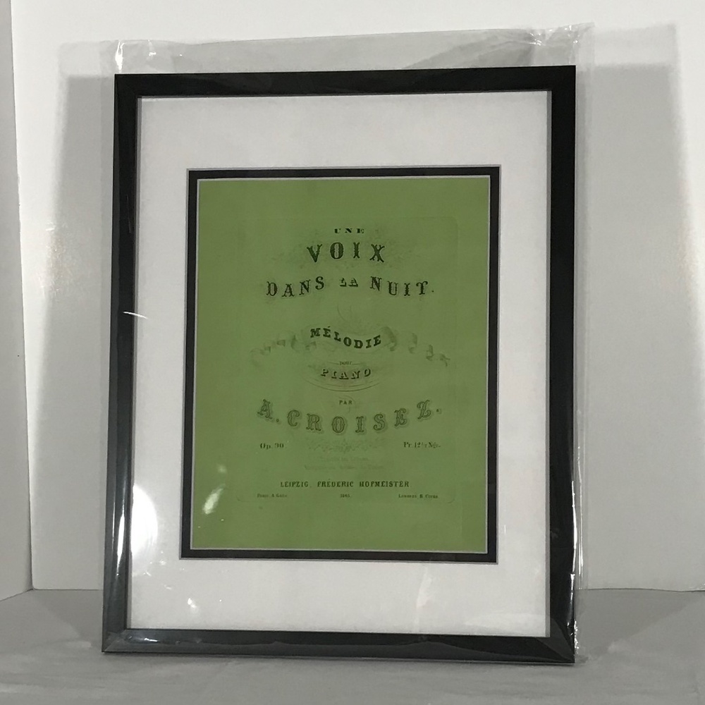 Custom Sheet Music Wall Art - Classical Series "Une Voix Dans La Nuit" - Picture 4 of 4